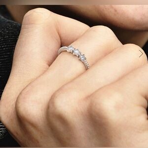 Authentic Pandora Ring Celestial Stars Size 4.5